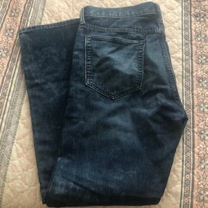 Men’s straight taper jeans medium wash